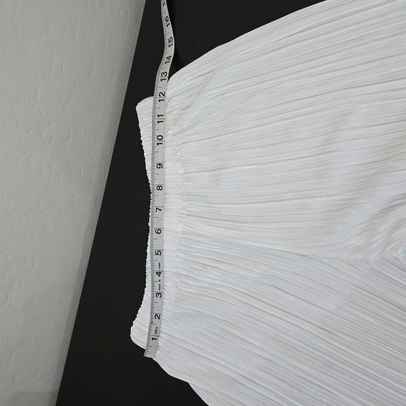 Shirt Pleated Two Piece Set Loose High Waist Wide Leg Pants Suit Casual … - Picture 12 of 14